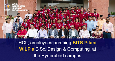 HCL, employees attending the campus immersion at BITS Pilani, Hyderabad campus